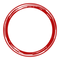 Zen Circle Icon Symbol on the Red Color. Zen Illustration for Logo, Art Frame, Art Illustration, Website or Graphic Design Element. Format PNG