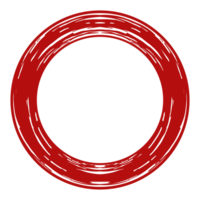 Zen Circle Icon Symbol on the Red Color. Zen Illustration for Logo, Art Frame, Art Illustration, Website or Graphic Design Element. Format PNG