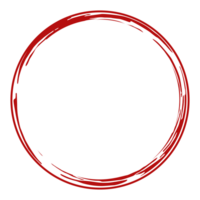 Zen Circle Icon Symbol on the Red Color. Zen Illustration for Logo, Art Frame, Art Illustration, Website or Graphic Design Element. Format PNG