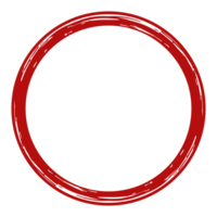 Zen Circle Icon Symbol on the Red Color. Zen Illustration for Logo, Art Frame, Art Illustration, Website or Graphic Design Element. Format PNG