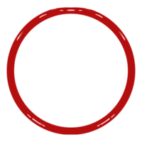 Zen Circle Icon Symbol on the Red Color. Zen Illustration for Logo, Art Frame, Art Illustration, Website or Graphic Design Element. Format PNG