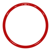 Zen Circle Icon Symbol on the Red Color. Zen Illustration for Logo, Art Frame, Art Illustration, Website or Graphic Design Element. Format PNG