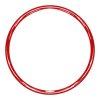 Zen Circle Icon Symbol on the Red Color. Zen Illustration for Logo, Art Frame, Art Illustration, Website or Graphic Design Element. Format PNG