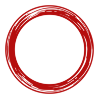 Zen Circle Icon Symbol on the Red Color. Zen Illustration for Logo, Art Frame, Art Illustration, Website or Graphic Design Element. Format PNG