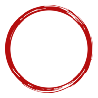 Zen Circle Icon Symbol on the Red Color. Zen Illustration for Logo, Art Frame, Art Illustration, Website or Graphic Design Element. Format PNG