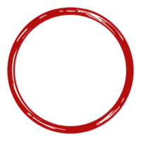 Zen Circle Icon Symbol on the Red Color. Zen Illustration for Logo, Art Frame, Art Illustration, Website or Graphic Design Element. Format PNG