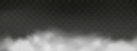 White vector cloudiness ,fog or smoke on dark checkered background.Cloudy sky or smog over the city.