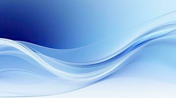 AI generated Trendy Geometric Abstract Background with Blue and White Gradient Waves. photo