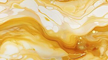 AI generated Alcohol ink art, a stylish blend of marble swirls and agate ripples, creating an abstract and trendy background for wallpapers, posters, cards, invitations, and websites. photo