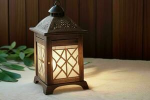 AI generated arabic lantern. Pro Photo