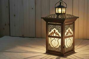 AI generated arabic lantern. Pro Photo