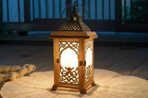 AI generated arabic lantern. Pro Photo