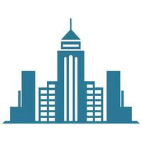 A City Building logo vector isolated on a white background