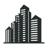 A City Building logo vector isolated on a white background