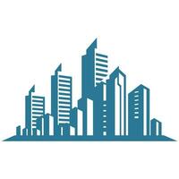 A City Building logo vector isolated on a white background