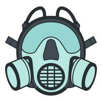 A Respirator gas mask vector illustration isolated on a white background