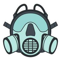 A Respirator gas mask vector illustration isolated on a white background