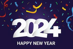 Happy new year 2023 square template with 3D hanging number. Greeting concept for 2023 new year celebration vector