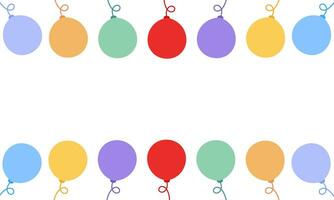 colorful balloon background vector