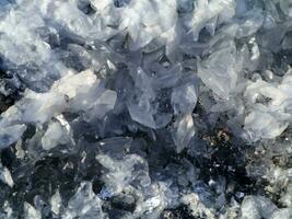 Close up Quartz stone texture images background. photo