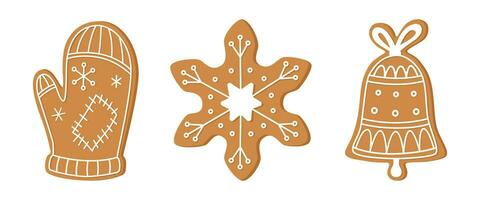 Christmas Gingerbread set vector