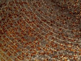 Rust patterns on the surface of the deteriorated industrial metal. photo