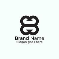 Logo branding for company website or creative minimal logo design vector