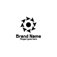 Logo branding for company website or creative minimal logo design vector