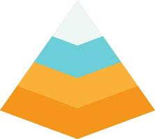 Pyramid Chart Statistics vector