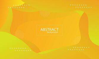 Abstract gradient liquid yellow background. Bright design texture. vector illustration