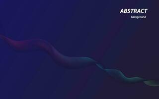 Abstract dark blue banner template. Vector minimal colorful wavy lines background with text for social media cover, Eps 10.