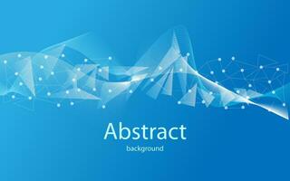navy blue background with white waves.clear moving line design elements.with a combination of triangles makes it more modern.futuristic technology concept.vector illustration vector