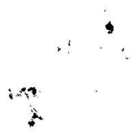 riau islas provincia mapa, administrativo división de Indonesia. vector ilustración.