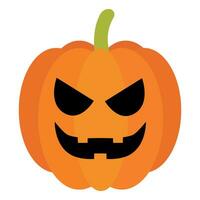 calabaza Víspera de Todos los Santos plano ilustración y icono, etc vector