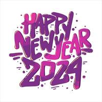 Happy new year 2024 vector