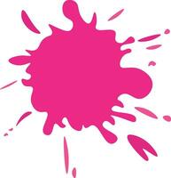 Pink Color Paint Splash Element vector