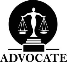 Advocate logo concept vector illustration