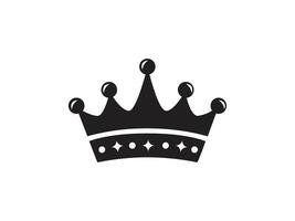 King's Crown Black and White vector