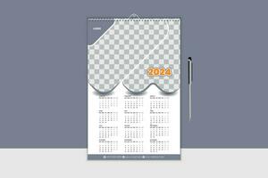 2024 New year Calendar Design for business vector