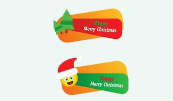 Christmas themed new year promotional sale tags collection vector