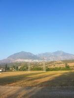 Mountains and rural hills landscape photo