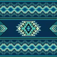 Navajo tribal vector seamless pattern. Native American ornament. Ethnic South Western decor style. Boho geometric ornament. Vector seamless pattern. Mexican blanket, rug. Woven carpet