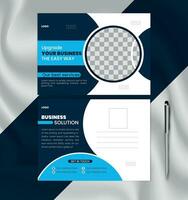Post Card Design For Corporate Business vector