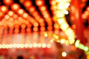 yellow and red lantern , Chinese lanterns during new year festival ,Chinese New Year 2024 photo