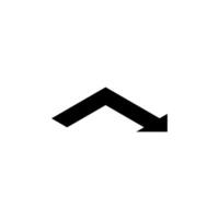 Isometric direction arrow symbol. Vector icon illustration