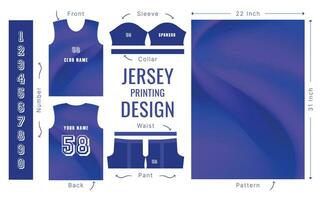 Abstract vector design for jersey printing. Background pattern for sports team jersey.