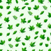 Seamless pattern in nature style green. vector