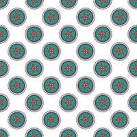 Abstract oriental pattern in boho style. vector