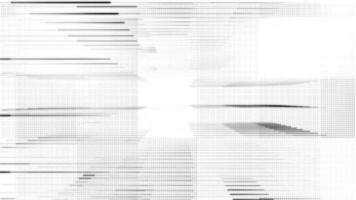 Stylish abstract black and white technology background with a glowing grid of lines, dots and digital data particles. This modern minimalist motion background is full HD and a seamless loop. video