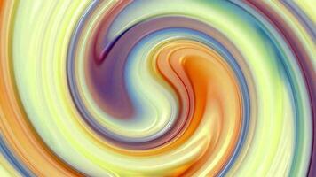 Bright colorful swirling liquid motion paint background. This trippy psychedelic swirl pattern background is full HD and a seamless loop. video